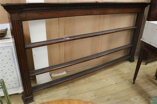A George III oak plate rack, W.7ft 8in. H.4ft 5in.